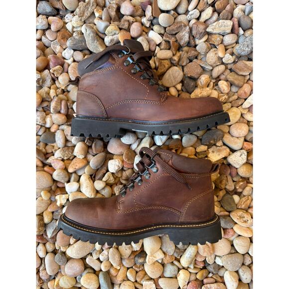 Timberland Brown Leather Lace Up Ankle Work Boots Men\'s Size 6.5 main image 11